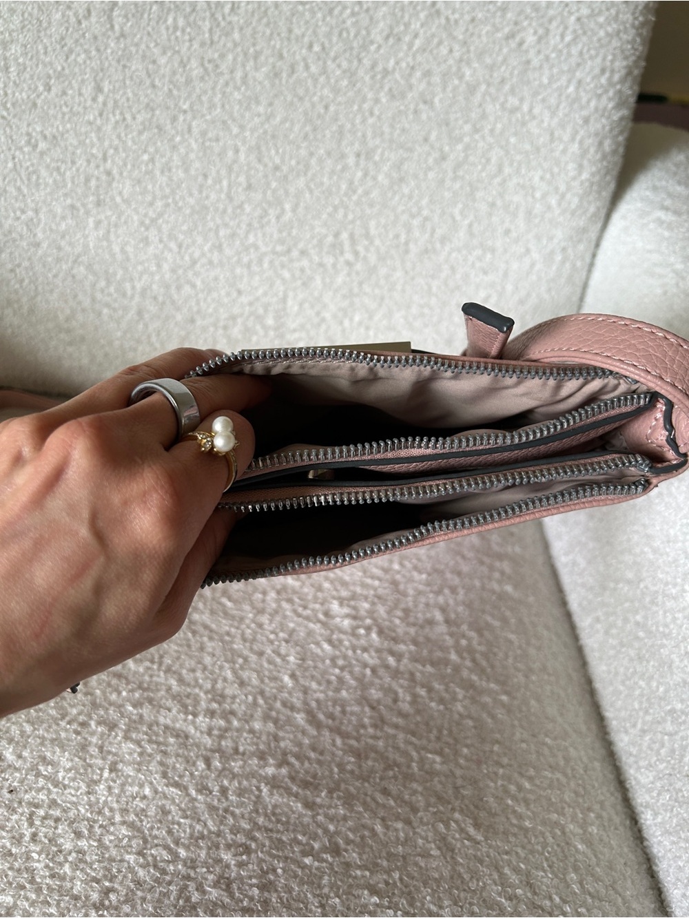 Nine West pink blush crossbody purse - Picture 5 of 6